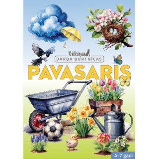 Vilciņa darba burtnīca “Pavasaris” – Tematiskie uzdevumi bērniem